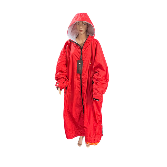 Adults Long Sleeve Cozi Robe Changing Robes - Red