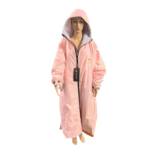 Adults Long Sleeve Cozi Robe Changing Robes - Pink