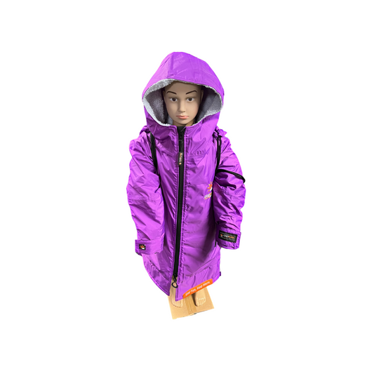 Kids Long Sleeve Cozi Robe Changing Robes - Purple