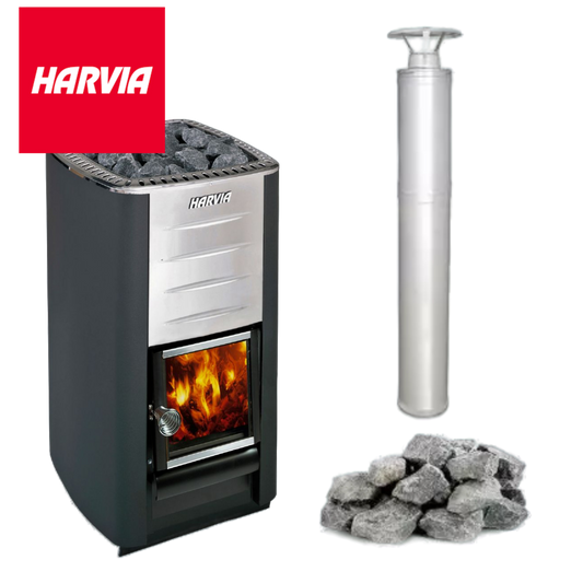 Harvia M3 Black 16.5kW Wood Fired Heater