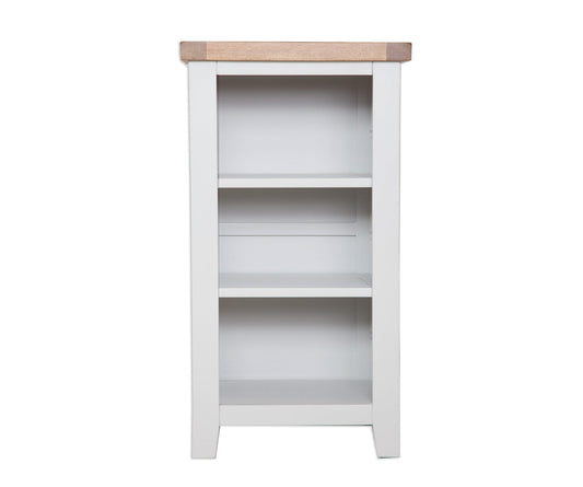 French Grey Painted Small Bookcase DVD Rack