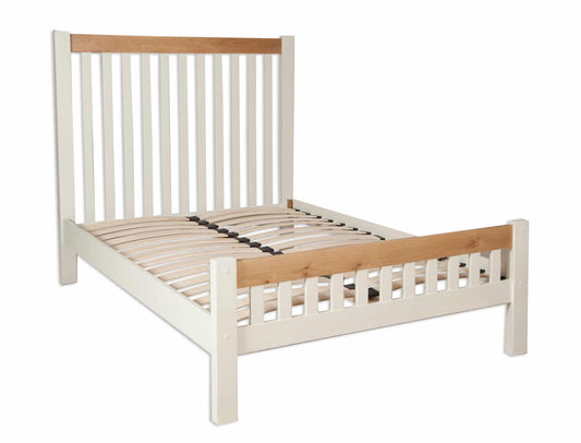 French Ivory Cream Double Bed
