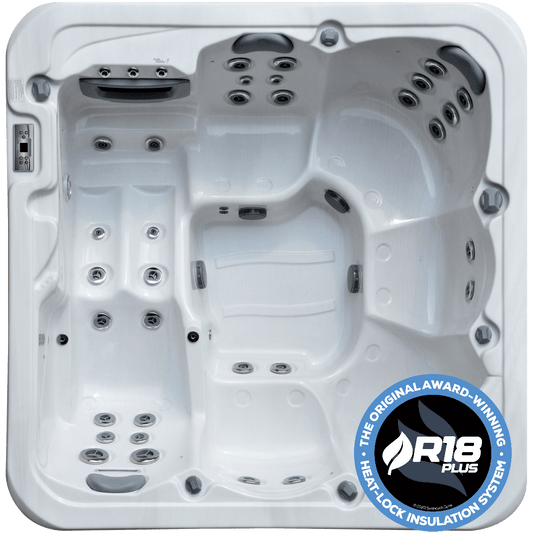Oasis Spas RX-562 Heatwave Sterling Silver - 6 Person Hot Tub With Cover