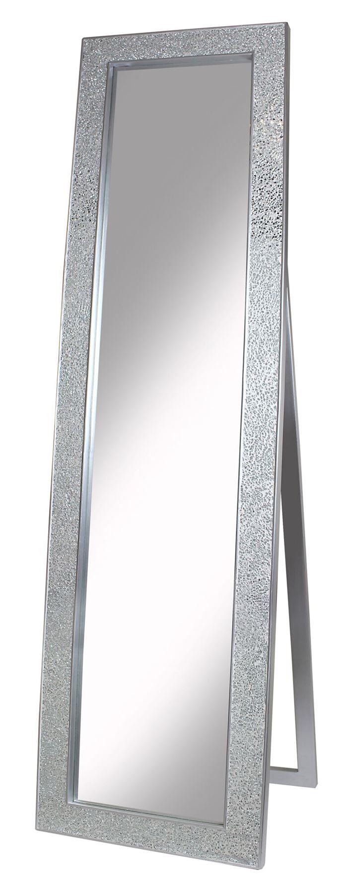 Mosaic Cheval Sparkle Mirror - Silver