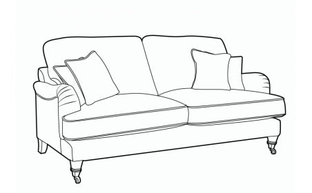 Beatrix 3 Seater Sofa - Choose Your Own Fabric