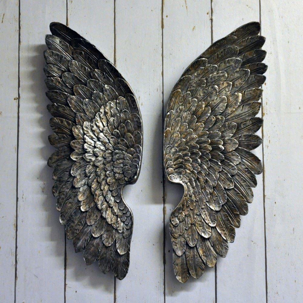 Antique Angel Wings Silver Left / Right Wings 70cm