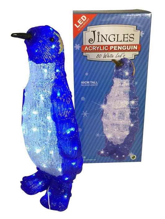 Christmas Acrylic LED Penguin 60cm
