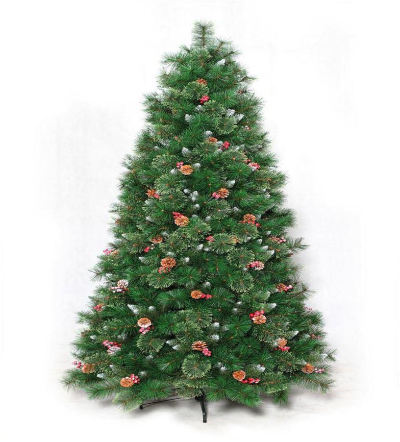 Christmas Tree Prelit 7ft with Mixed Cones & Berries