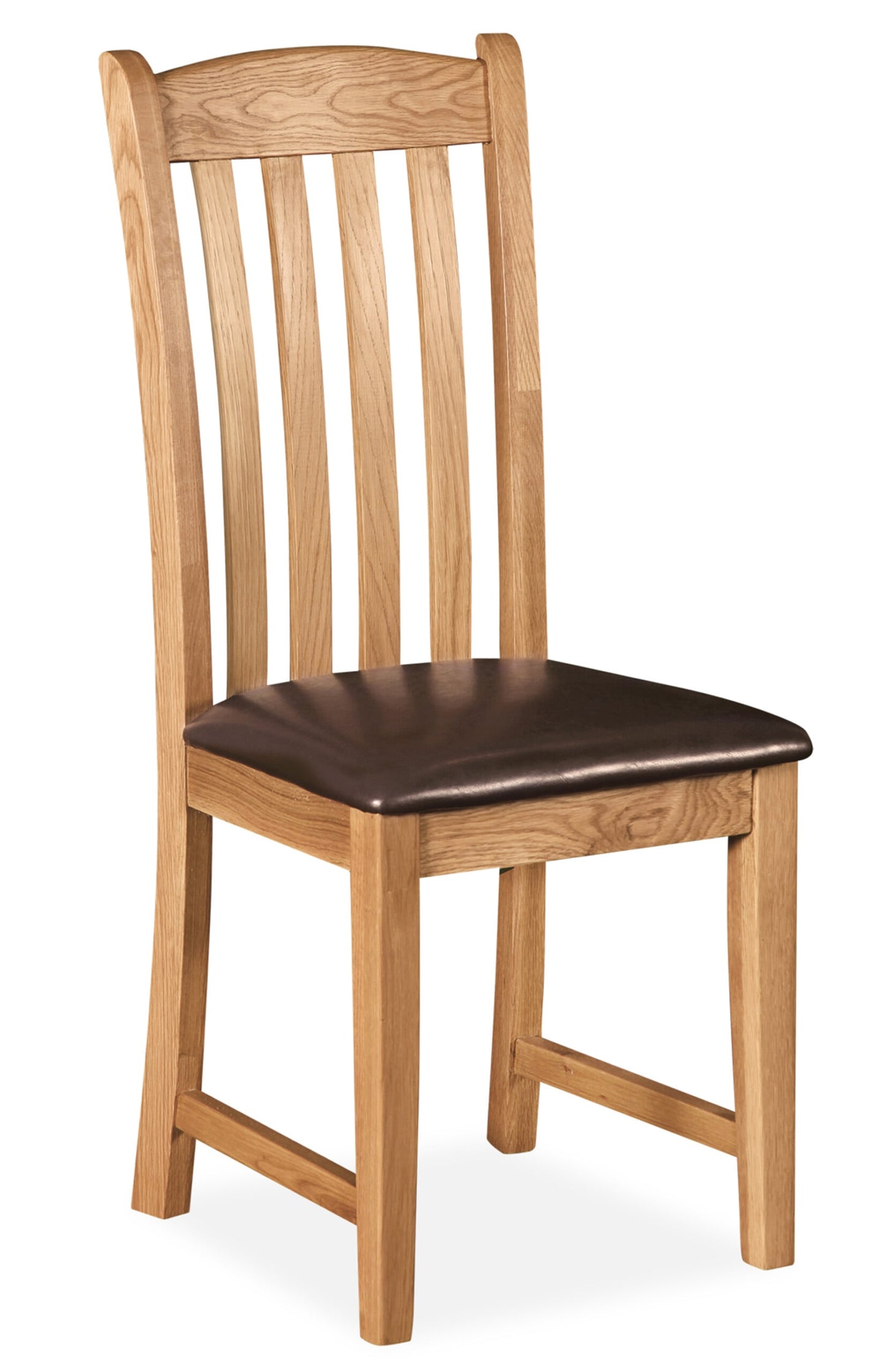 Sussex Oak Dining Chair with PU Seat