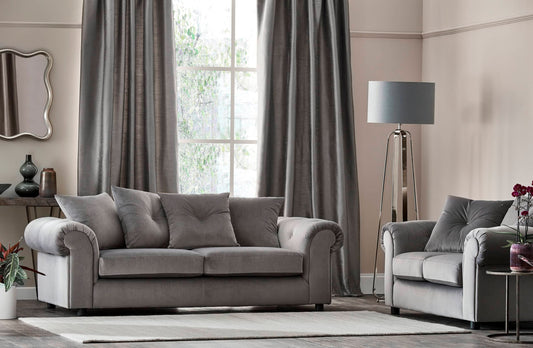 Hammond Grey Fabric Sofa Suite