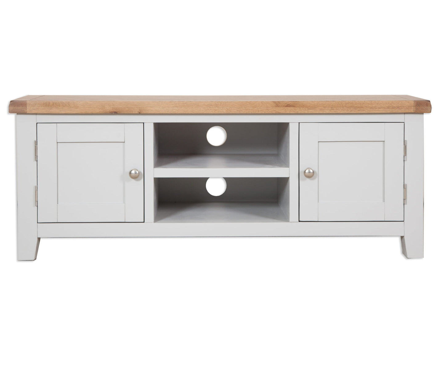 French Grey Painted Wide Plasma TV Unit