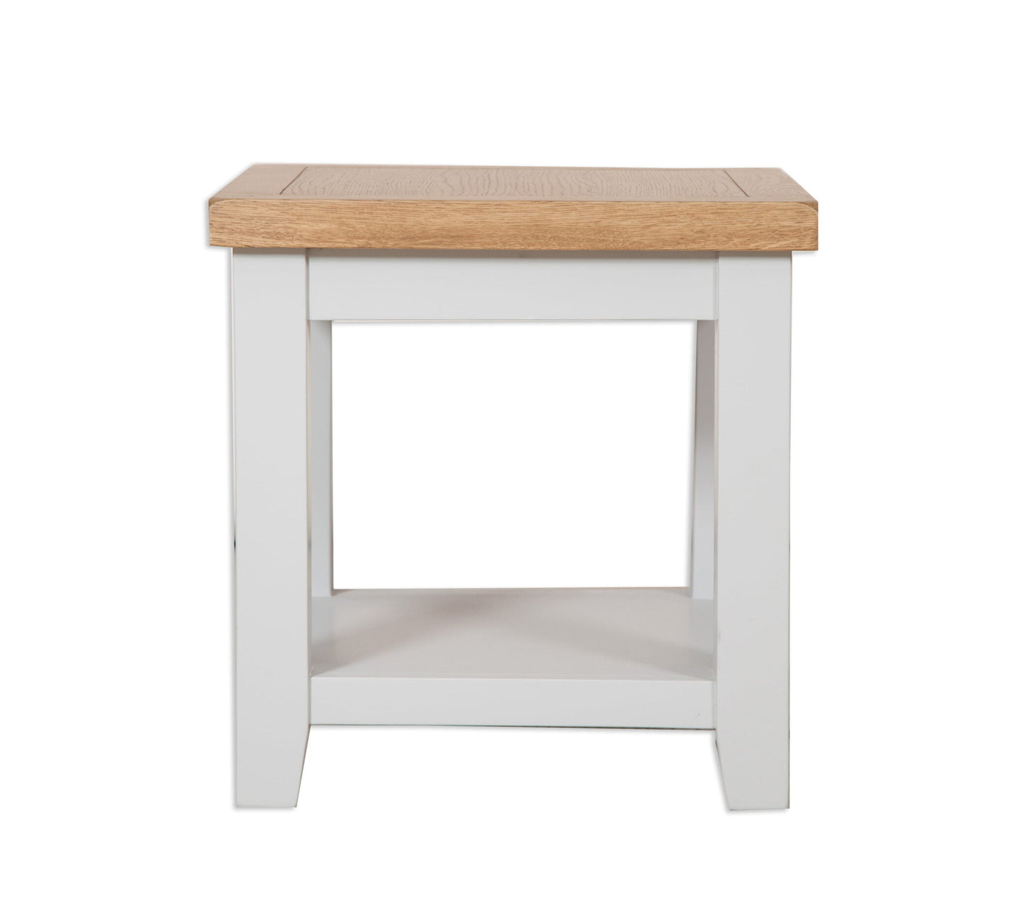 French Grey Painted Lamp Table Square