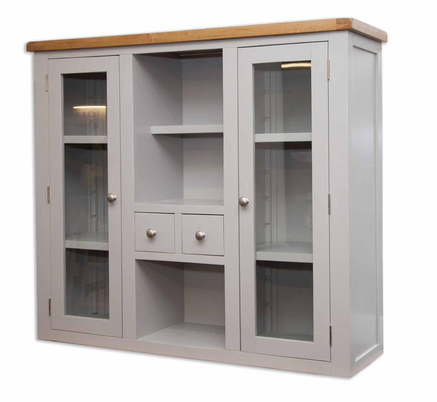 French Grey Painted Buffet & Hutch Large