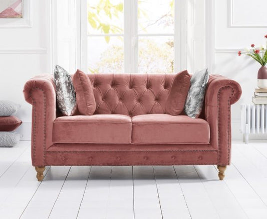 Montrose Blush Plush 2 Seater Sofa