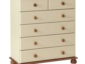 2+4 Drawer Chest Cream and Pine