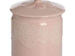 Peach Porcelain Storage Trinket Jar - Image 1