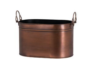 Large Copper Log Bucket - Image 1