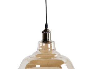 Smoked Glass Pendant Light - Image 1