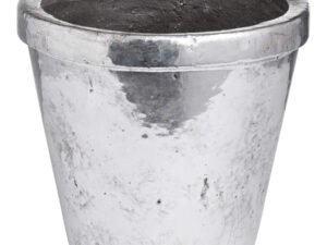 Metallic Ceramic Medium Rimmed Plant Pot
