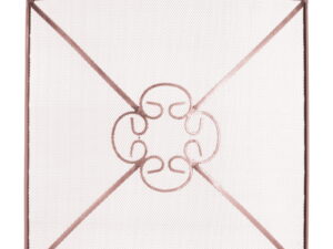 Mesh Fireguard In Copper Effect Finish