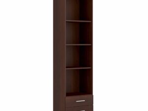 Tall 2 Drawer Narrow Cabinet open shelving