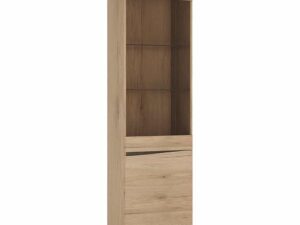 Tall Narrow 2 Door Glazed Display Cabinet (RHD)