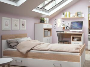 2 Door 1 Drawer Cupboard with open shelf - Image 3