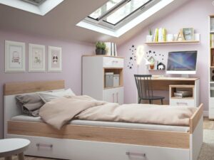 2 Door 1 Drawer Cupboard with open shelf - Image 3