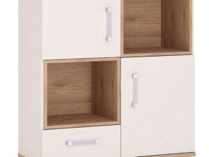 2 Door 1 Drawer Cupboard with 2 open shelves