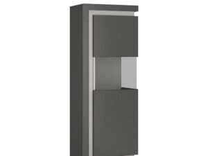 Narrow display cabinet (RHD) 164.1cm high (including LED lighting)