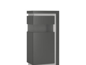 Narrow display cabinet (LHD) 123.6cm high (including LED lighting)