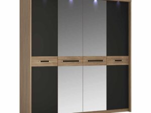 4 door wardrobe with mirror doors