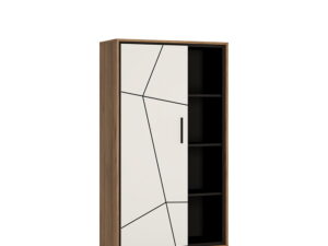 Wide 1 door bookcase