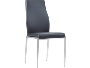 High Back Chair Black Leather