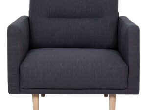Larvik Armchair - Antracit, Oak Legs