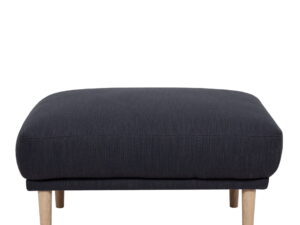 Larvik Footstool -  Antracit, Oak Legs