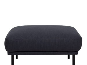 Larvik Footstool - Antracit, Black Legs