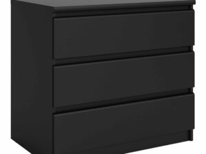Chest of 3 Drawers in Black Matt