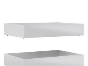Naia Set of 2 Underbed Drawers (for Single or Double beds) in White High Gloss