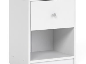 Bedside 1 Drawer in White
