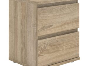 Bedside 2 Drawer in Oak