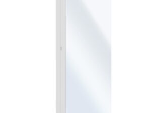 Shoe Cabinet 1 Door w/ Mirror in White