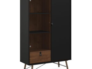 China cabinet 1 door + 1 glass door + 1 drawer