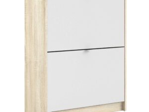 Shoe cabinet w. 2 tilting doors and 2 layers - Image 1