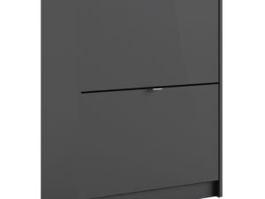 Shoe cabinet  w. 2 tilting doors and 2 layers