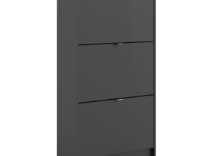 Shoe cabinet  w. 3 tilting doors and 2 layers