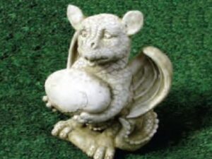 GARDEN STONE DRAGON WITH EGG ORNAMENT- CLICK & COLLECT ONLY - Image 1