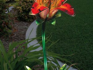 Creekwood Solar Tiger Lily Stake - Red - Image 1