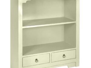 Nanjing Low Bookcase, Aged Cream - Assembled