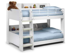 Julian Bowen Domino Single Bunk Bed, Stone White
